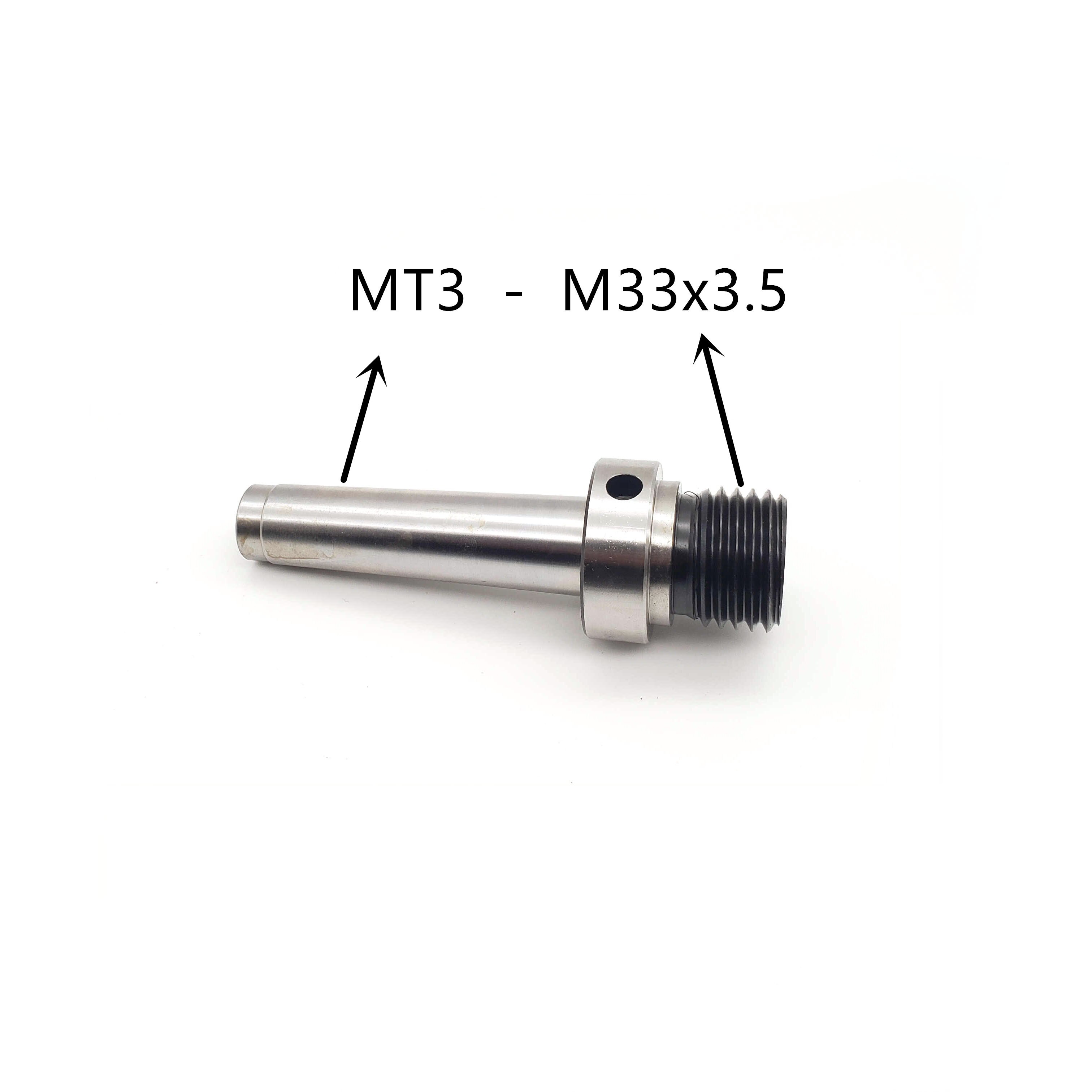 Brida de torno de madera de 80mm/100mm, rosca de placa M33x3. 5: MT3 -M33x3.5