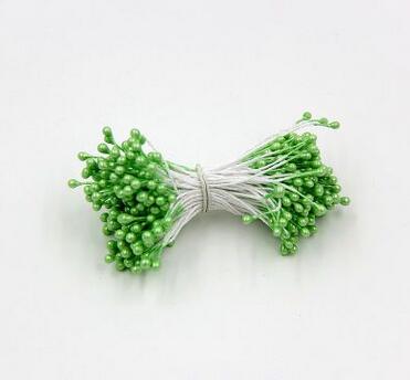 100 Stks/partij Kunstbloemen Meeldraden Parel Bloem Meeldraden Bloemen Meeldraden Voor Cake Mini Rose Bruiloft Decoratie Kunstbloemen: Green