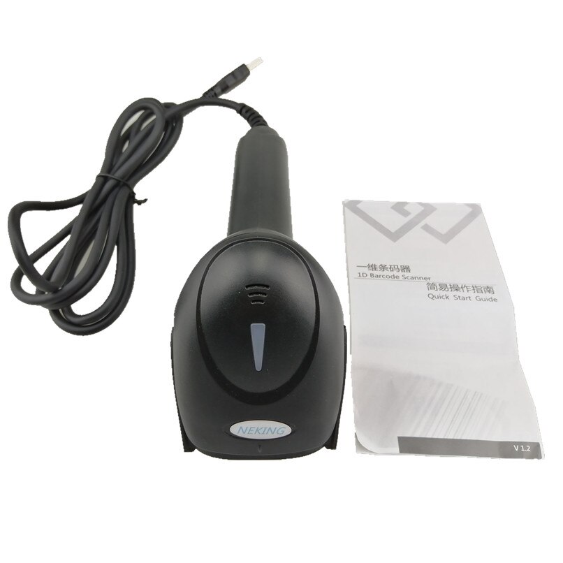 barcode scanner Red light Bar code scanner Express retail store barcode scanner NEKING USB connection