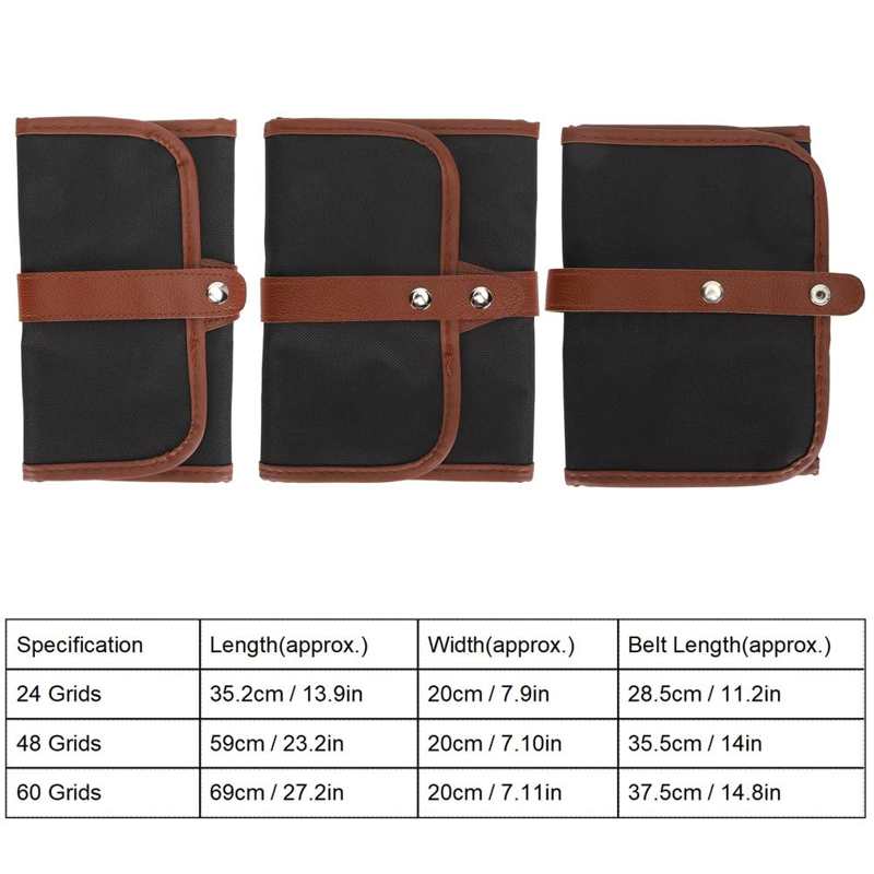 Pen Wrap Roll Case Pen Wrap Roll Pencil Case Bag Pouch Painting Tools Storage Stationery School Supplies