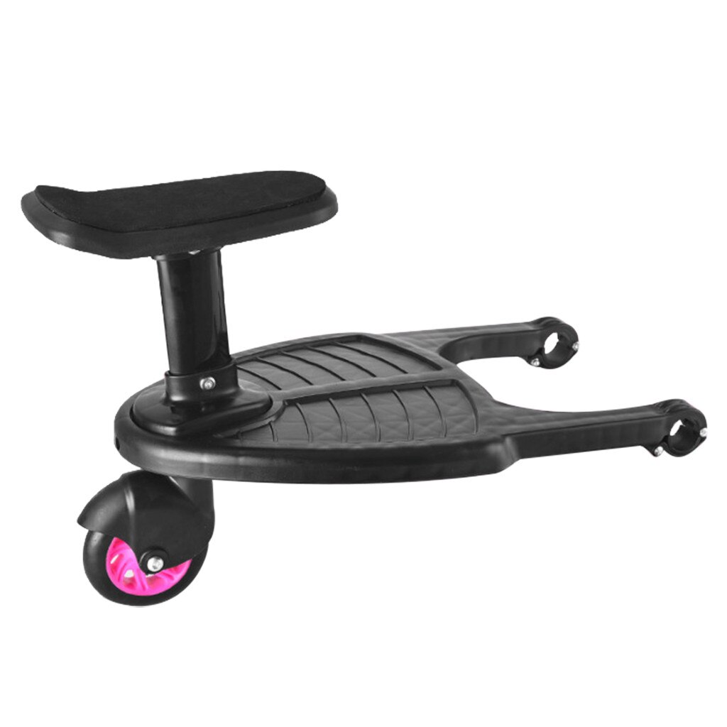 Baby Stroller Wheeled Buggy Board Pushchair Stroller Kids Safety Comfort Step Board Up To 25Kg Baby Stroller baby Accessories: Pink
