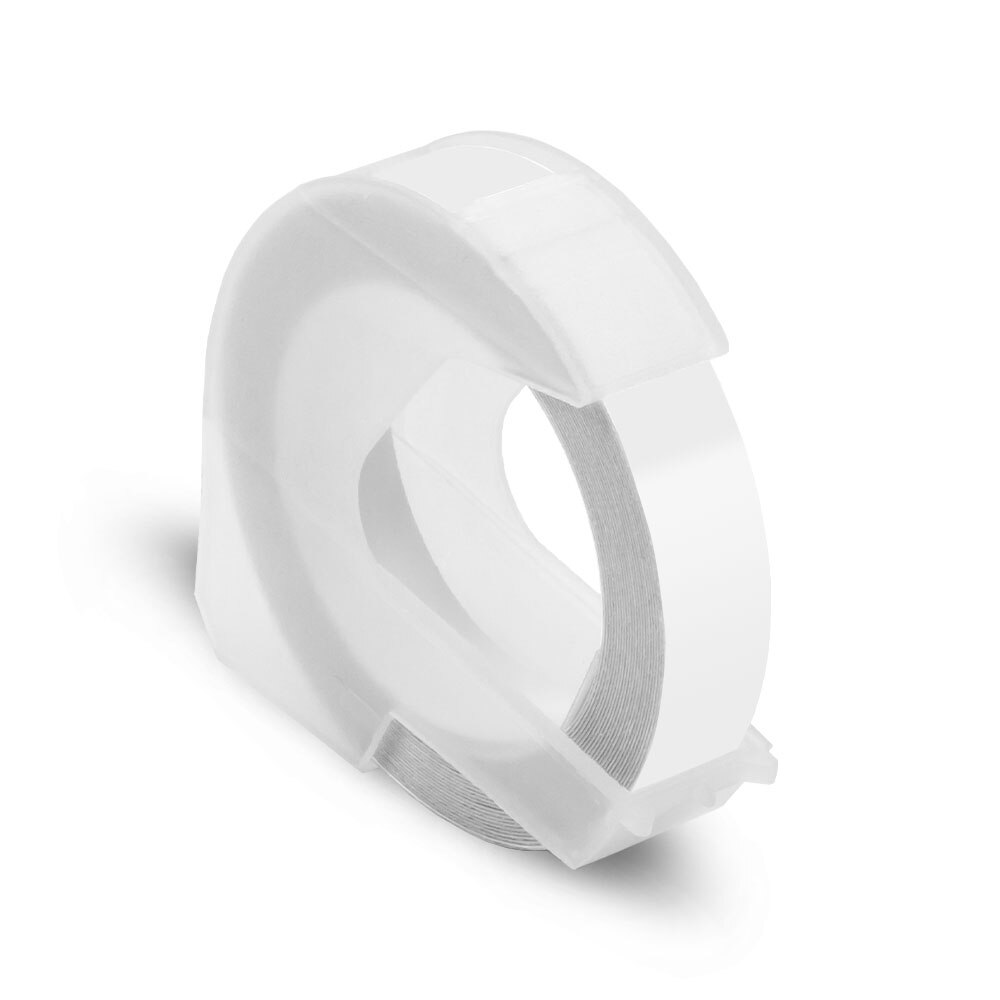 Labelwell 9MM dla Dymo 3D plastikowa taśma tłocząca kompatybilna z Dymo 1540 1610 tłoczenie drukarka do etykiet 3D etykieta pcv dla Motex E101: Clear
