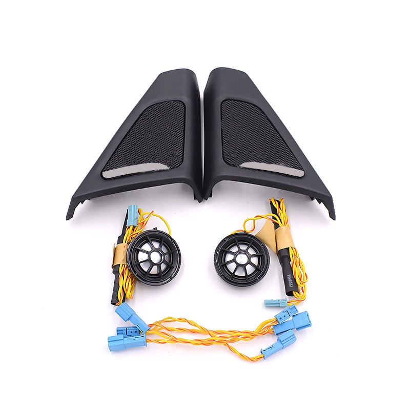 Bilhøyttaler for bmw  f10 f11 5 -serie høyttaler bil interiør front diskanthøyttaler deksel høyttaler wire abs materiale original modell