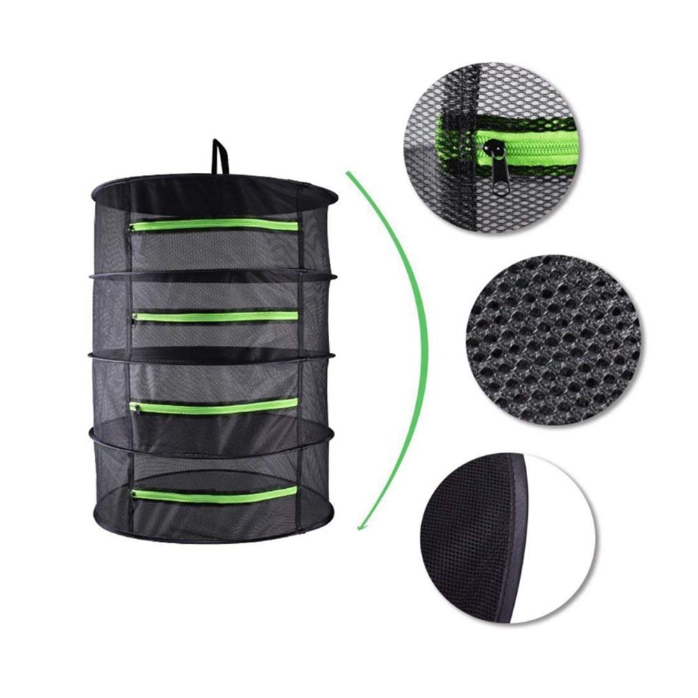 Filet de séchage multifonctionnel, 4/6/8 couches, 0.6M, fermeture éclair, maille hydroponique pour vêtements et pétales alimentaires, outil de séchage rapide