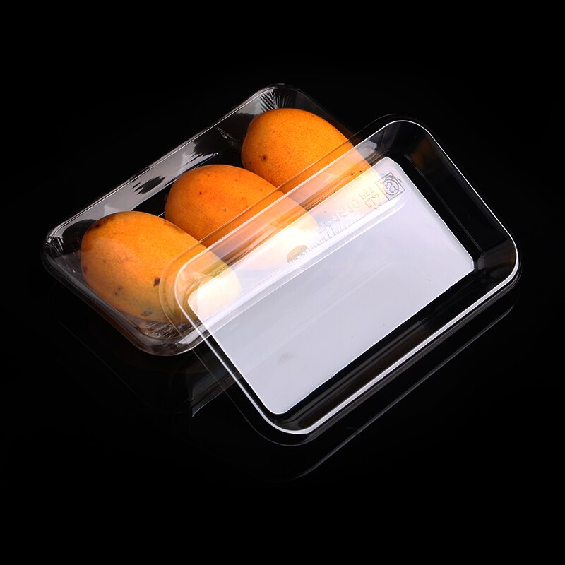 Misource 50 Stuks 2518 # Platte Bodem Verpakking Fruit Display Plastic Trays Voor Groente