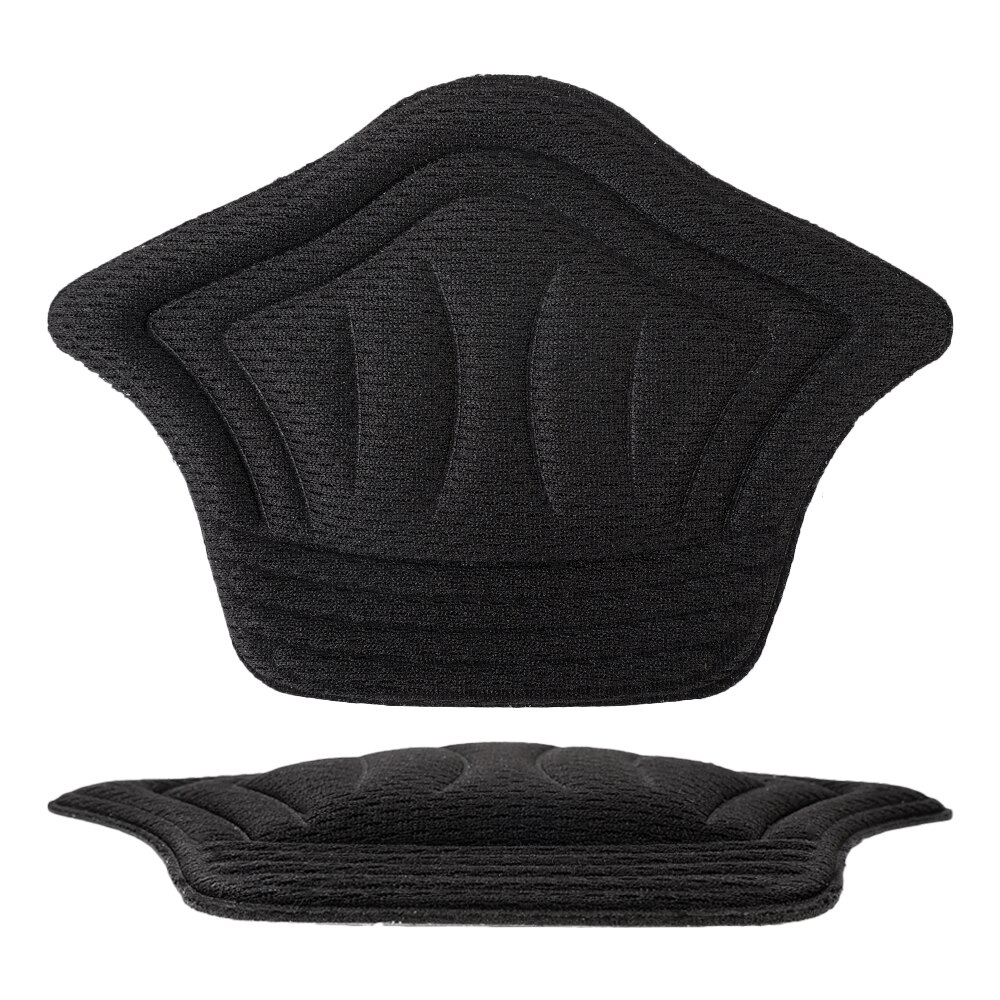 Plantilla Crash parche para zapatos, pegatina trasera antidesgaste, almohadilla para pies, cojín anticaída, zapatilla deportiva, tacón, inserción antifricción: Black / Thickness 10MM