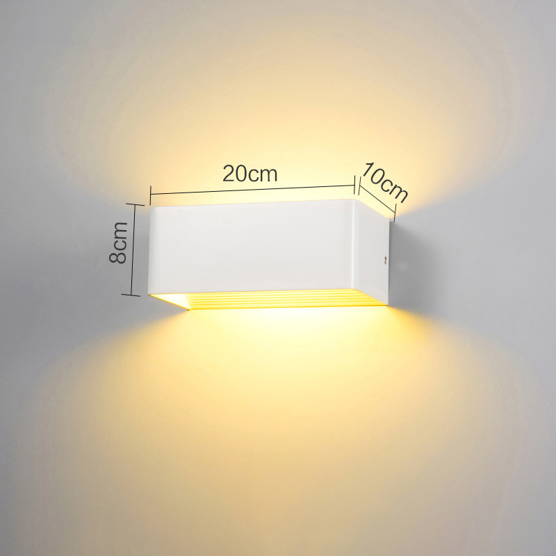 Ich bin Freien wasserdichte Wandleuchte quadratische Lampe Innen Schlafzimmer Wohnzimmer Wandleuchten Außenhof Veranda Lampe Leuchte Beleuchtung: Licht Grün / verrotten / 4W