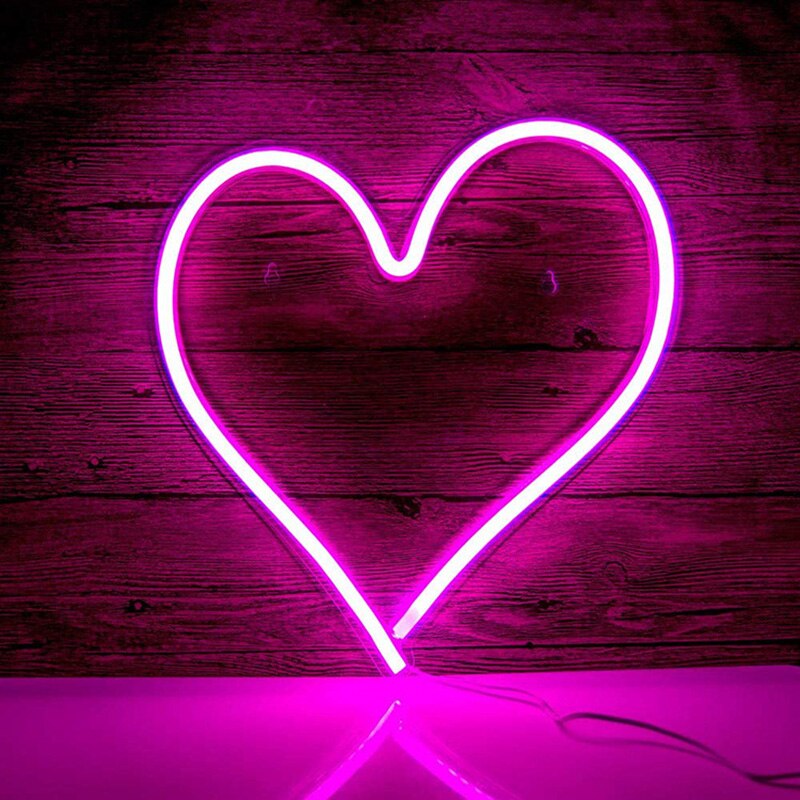 Usb Open Neon Sign Licht Led Neon Lampen Muur Opknoping Decor Romantische Sfeer Licht Voor Thuis Winkel Business Bar Club decoratieve: love