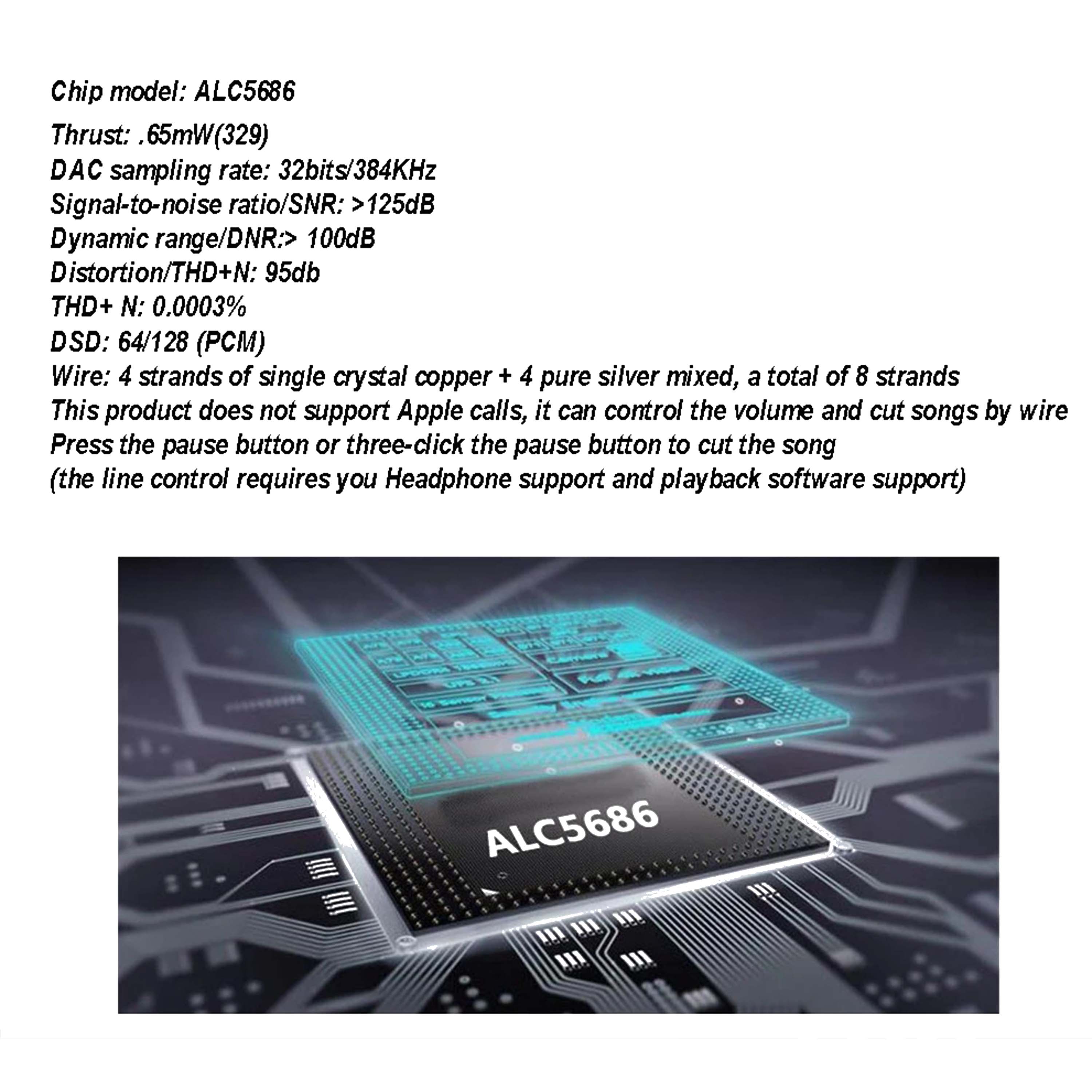 ALC5686 Cx31993 DAC Decoding 3.5mm HIFI Amplifier Adapter Earphone Cable Device Sound Amplifie 32bits/384KHz for IPhone Ios