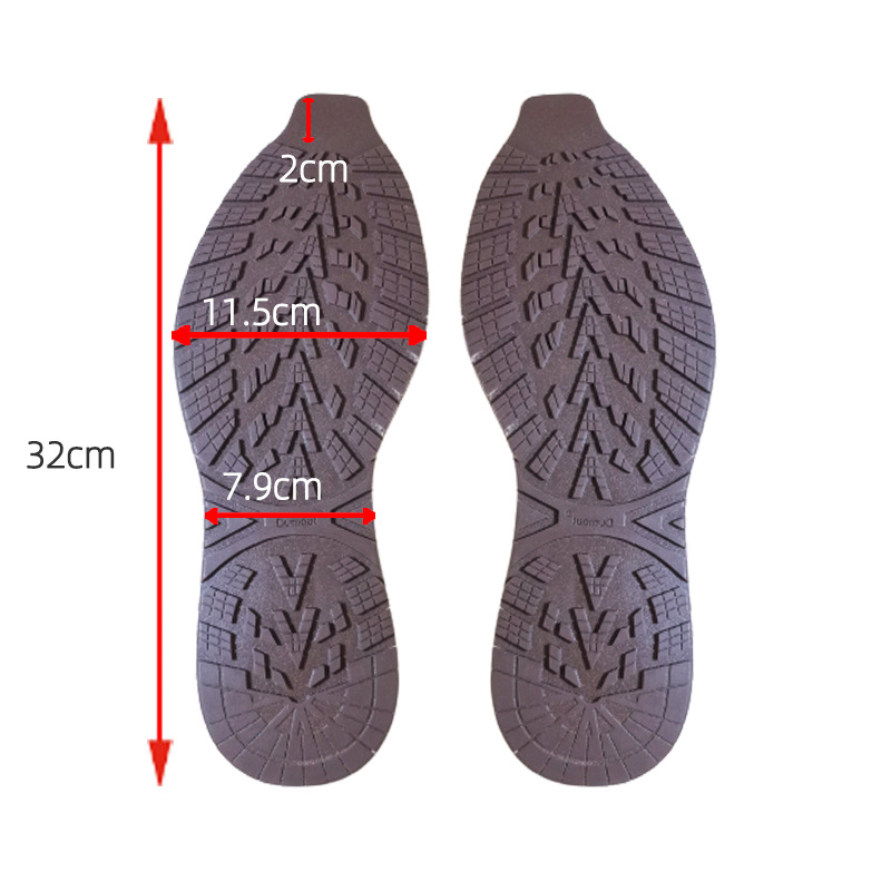 Suelas de goma para hombres y mujeres, plantillas de suela de repuesto, hoja de reparación, Protector de suela de zapatillas, parche antideslizante resistente al desgaste para zapatos: Castaño