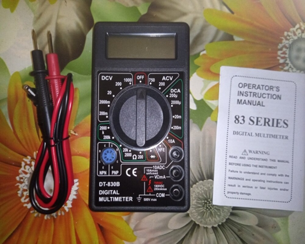 Digital-Multimeter DT830B AC/DC LCD Voltmeter Amperemeter Ohm Tester 750/1000V Handheld Meter Multimeter