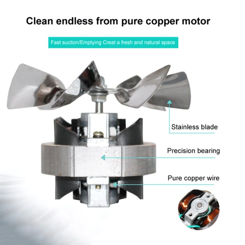 4-Inch In-Line Duct Fan Air Ventilator Metal Duct Exhaust Fan Mini Air Extractor Bathroom Toilet Wall-Mounted Fan