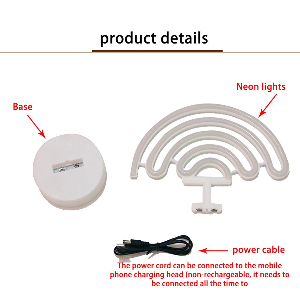 Tęcza doprowadziło neon lampka nocna tęcza dekoracje neonowe lampy urodziny impreza salon dekoracje ścienne dla dziewczyn sypialnia