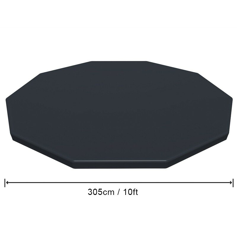 10ft 305cm Round PVC Swimming Pool Cover for INTEX Outdoor Dust Cover Round Durable Dustproof UV Resistant Cover
