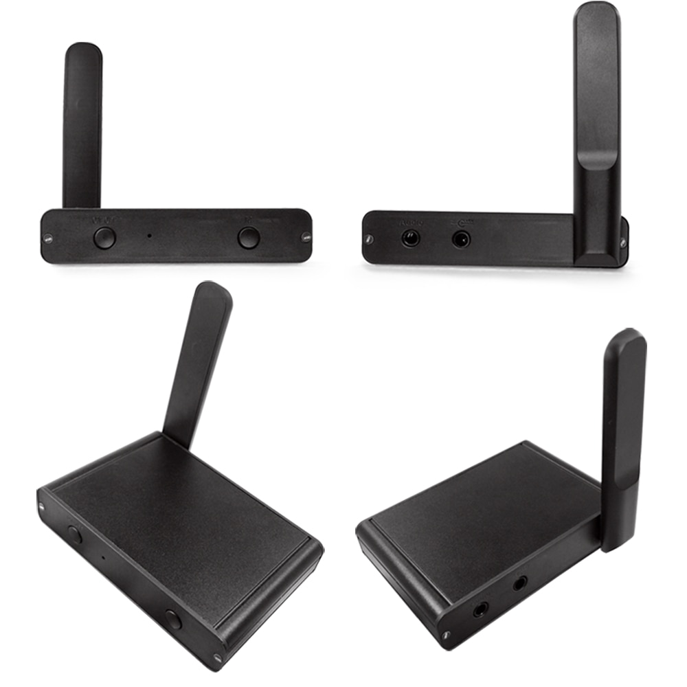 EarRise UHF HiFi Wireless Audio Digital Transmitter Receiver With 3.5mm RCA Audio Cables for Projector Computer Power Amplifier