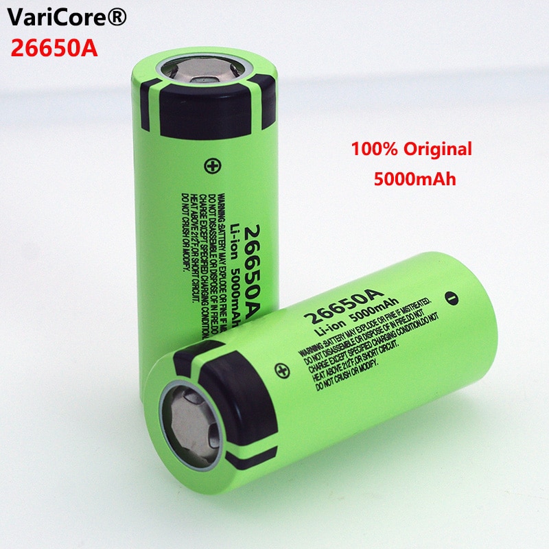 1-6 pcs VariCore 26650A Ion Batterij 3.7 V 5000mA Oplaadbare batterijen Ontlader 20A Power batterij voor zaklamp E -gereedschap