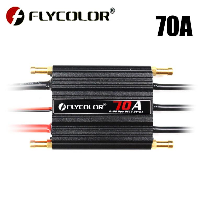 Original Flycolor 50A 70A 90A 120A 150A Bürstenlosen ESC Geschwindigkeit Regler Progaming Karte 2-6S Lipo BEC 5,5V/5A für RC Stiefel: Gelb