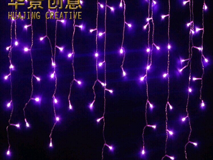 4m-15m festivalgordijnen voor bruiloften, led-strips, ijsbarlampen, slingers voor feestfeeën en kerstverlichting