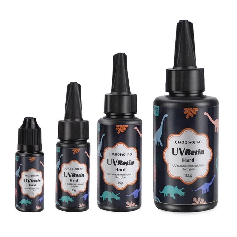 Hard UV Resin Glue Crystal Clear Ultraviolet Curing Epoxy Resin UV Glue Solar Cure Sunlight Activated DIY Jewelry Making Tools