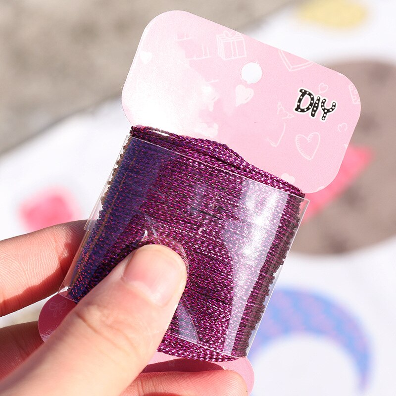 20 Meter/Diameter 1mm Gold Silver Silk Cords Rope Satin Braided Macrame Macrame Wire DIY Bracelets Making Findings Beading: O3-2