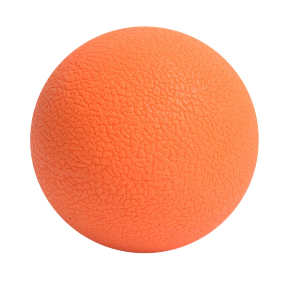 1pc lacrosse massageboll för myofascial release fitnessterapi gym relax träningshockeyboll för yoga: Orange