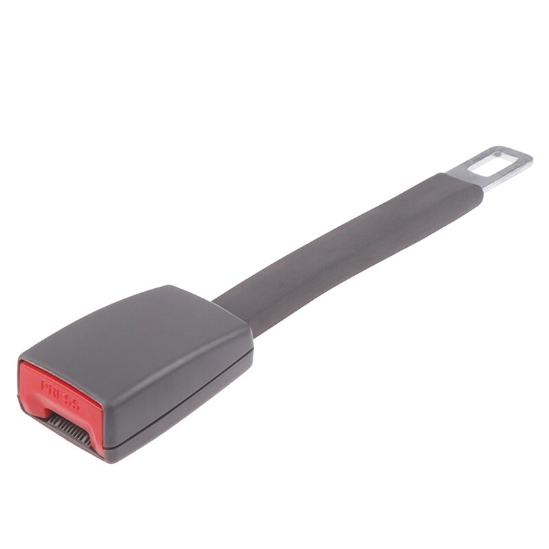 1pc 11 "universal bilbälte förlängare lock säkerhetsbälte förlängning plug spänne säkerhetsbälte clip auto bil interiör tillbehör: Grå