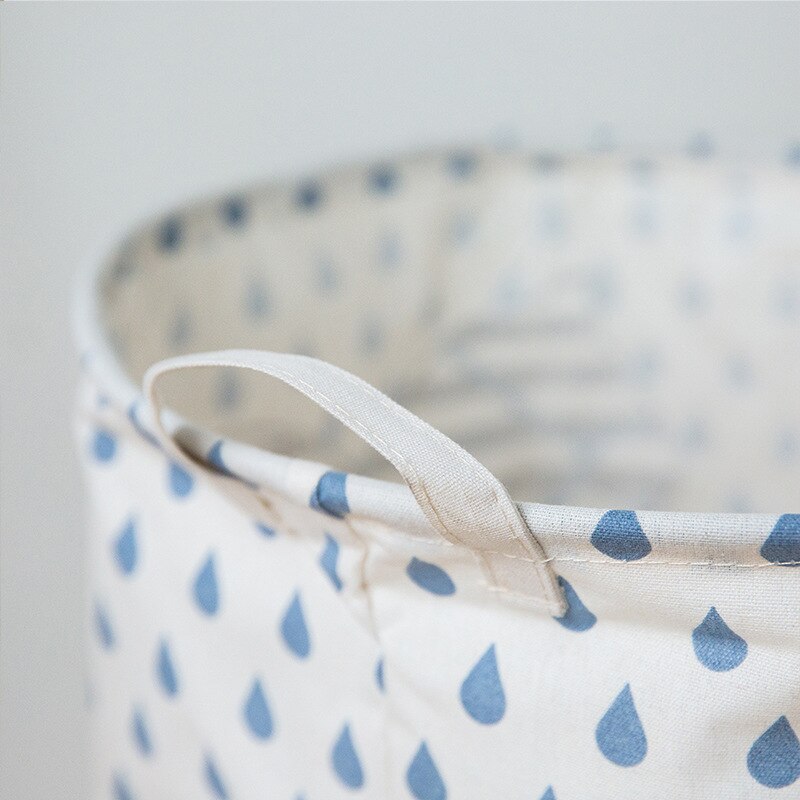 Cotton and linen household storage bucket storage box picking basket storing dirty clothes basket clothes basket folding clothes
