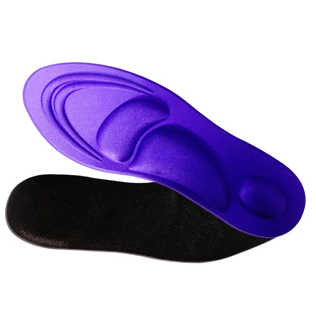 4D Orthesen Einlegesohlen Flache Füße Bogen Unterstützung Erinnerung Schaum Einlegesohle Schuh Pad Sport Atmungsaktive Füße Kümmern Komfort Accessoire Chaussure: lila frauen