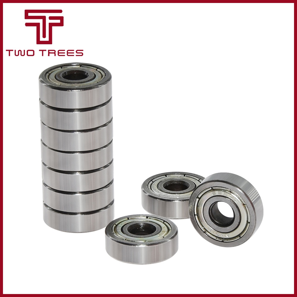 10pcs Miniature deep groove ball bearing 625ZZ 5*16*5 mm for 3D printer part parts 5x16x5mm 625z 625-zz