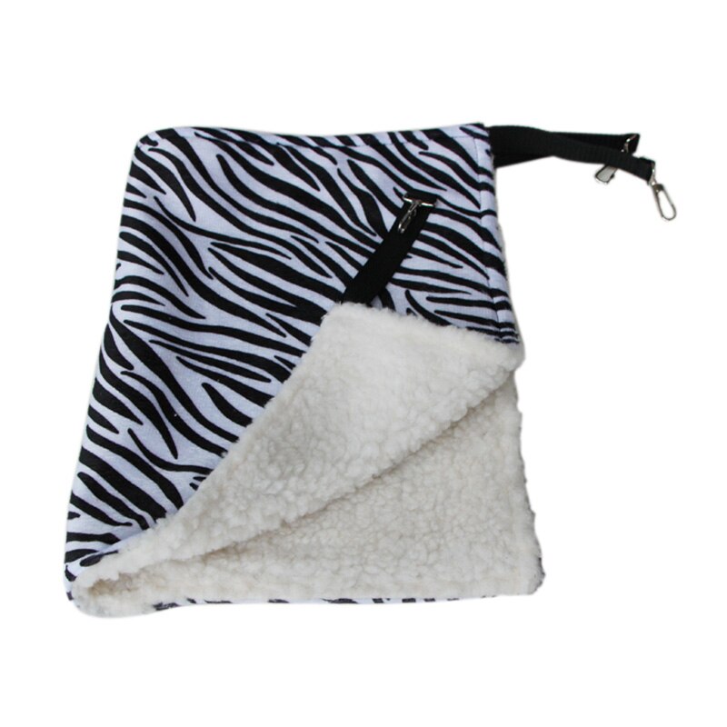 6 mønstre sød kæledyr polyester rotte kanin chinchilla / kattebur hængekøje lille kæledyr hund hvalp sengetæppe tæpper  #86721: 53 x 35cm zebraer