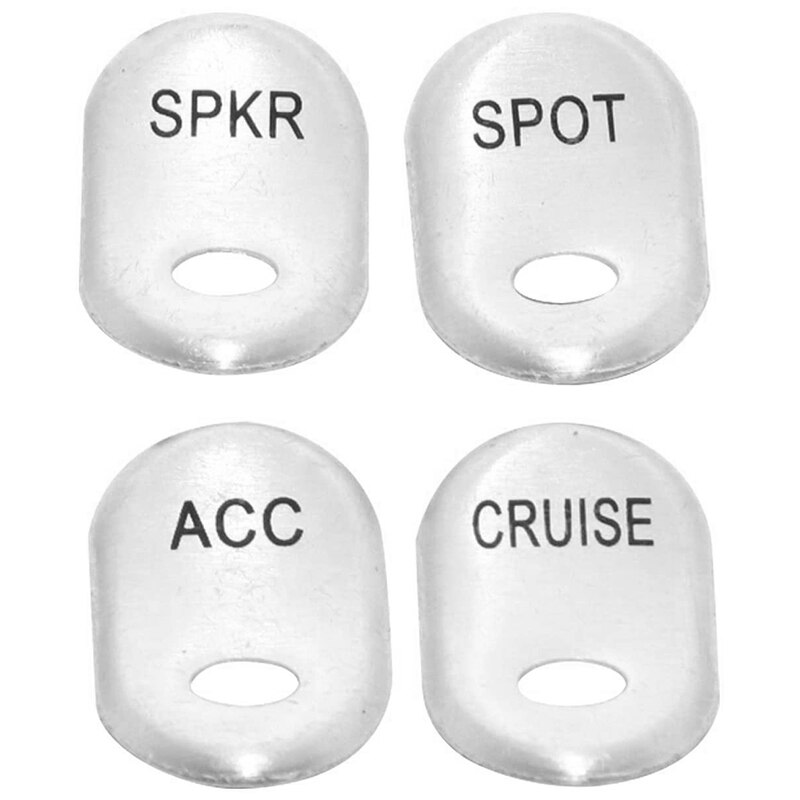 4 Pcs Motorcycle Rocker Switch Cover Button Cover Kit for Electra Road Glide