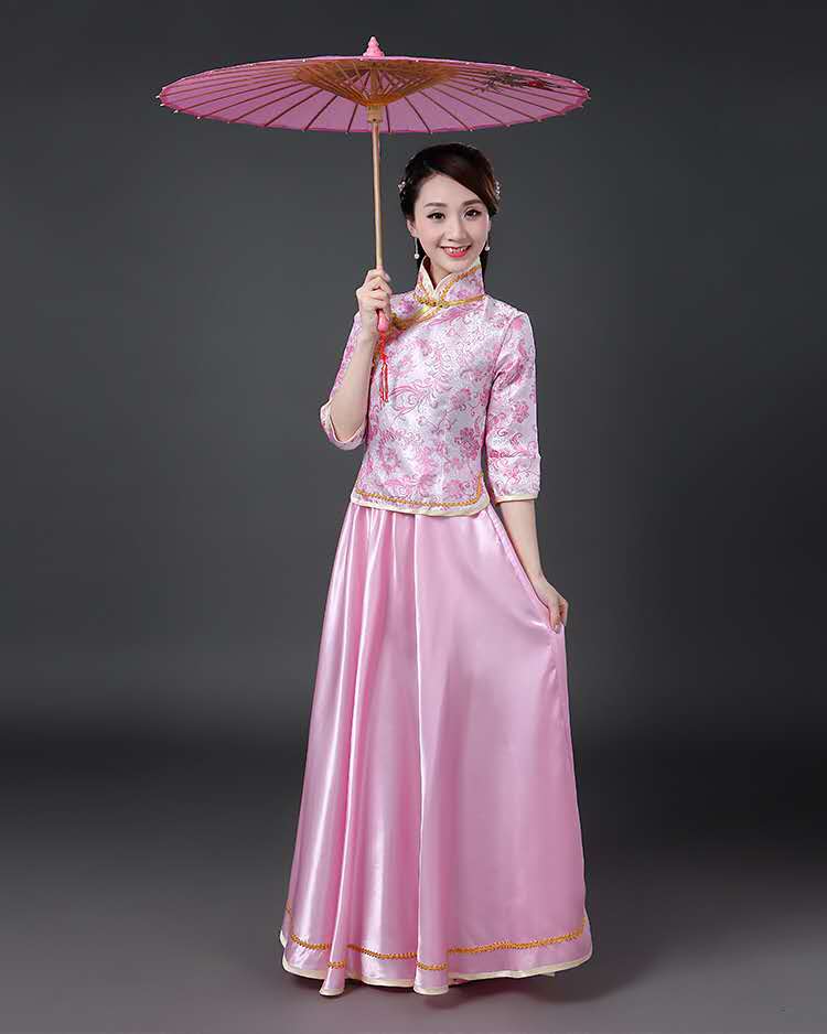 Traditionele chinese kleding voor vrouwen, zangeres, podiumkleding, chinees danskostuum, traditioneel optredenpak.