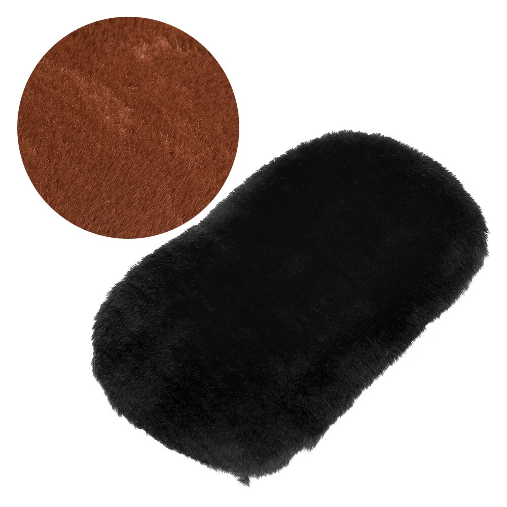 Couleur aléatoire soin des chaussures brosse chaussures gants essuyer chaussures sac à main gants polis laine douce peluche chaussures nettoyant