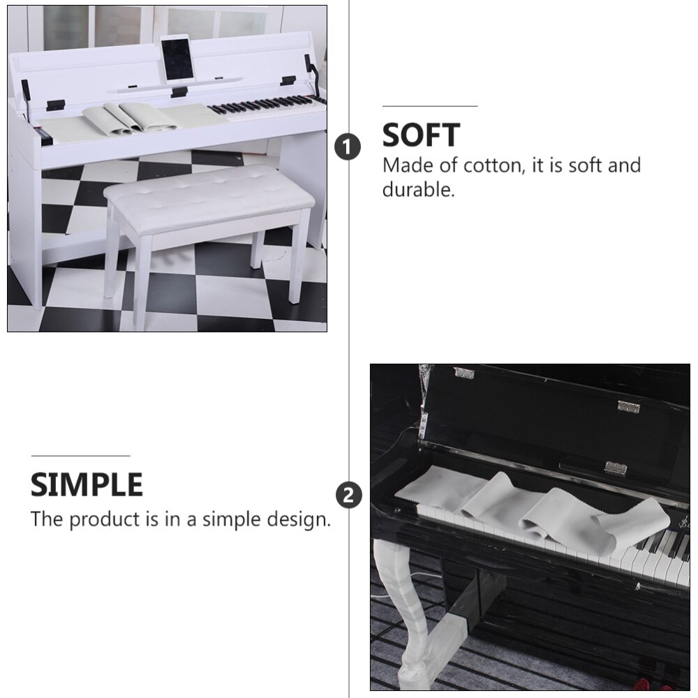 Piano Keyboard Dirt-proof Cover Durable Piano Dust Cover Soft Piano Accessories