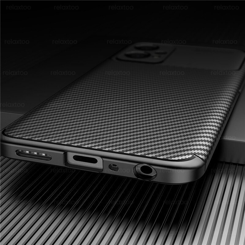 Matte Carbon Fiber Patroon Back Cover Op Realmi 9 Pro Plus Case Tpu Soft Frame Shockproof Coque Voor Realme 9 pro + 9i Realme9 Pro