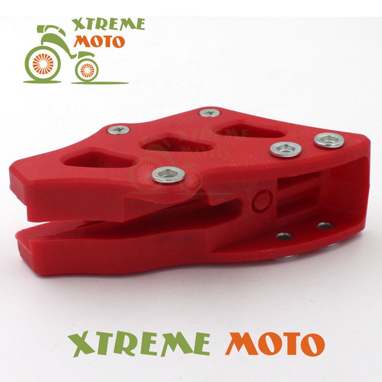 Red Rear Plastic Chain Guide Guard Sprocket Protector Protection Slider For Honda CR125R 250R CRF250R 450R 250X 450X Motocross
