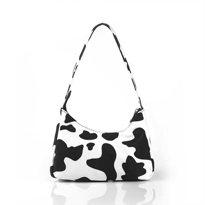 Vrouwen Koe Patroon Baguette Bag Vrouwen Trendy Schoudertassen Tas Zachte Tas Handtassen En portemonnee: Cow pattern