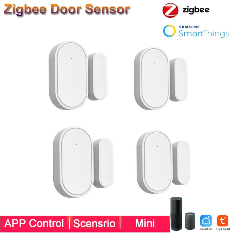 Smart Window Door Sensor ZigBee Wireless Connection Multifunction Work with Smartthings Echo TUYA smart life zigbee 3.0 hub app