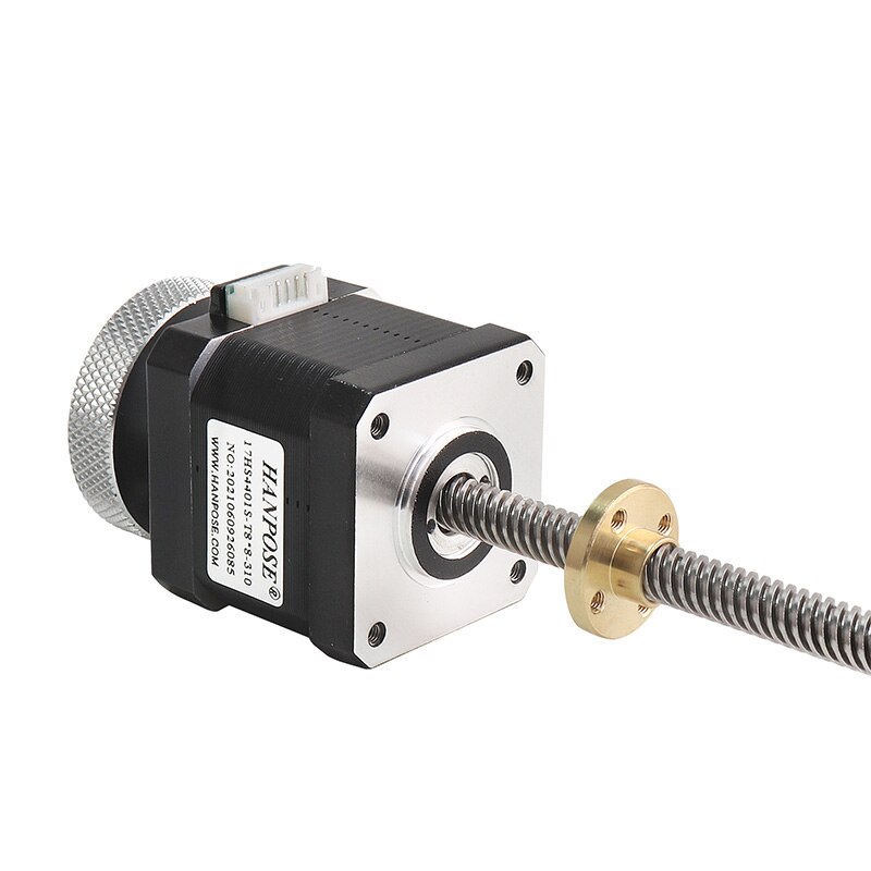 Nema17 Handwheel screw motor 40mm 1.7A 42 motor 17HS4401S-T8*4 310mm Screw Rod Linear Z-Motor with Trapezoidal Lead Srew for 3D