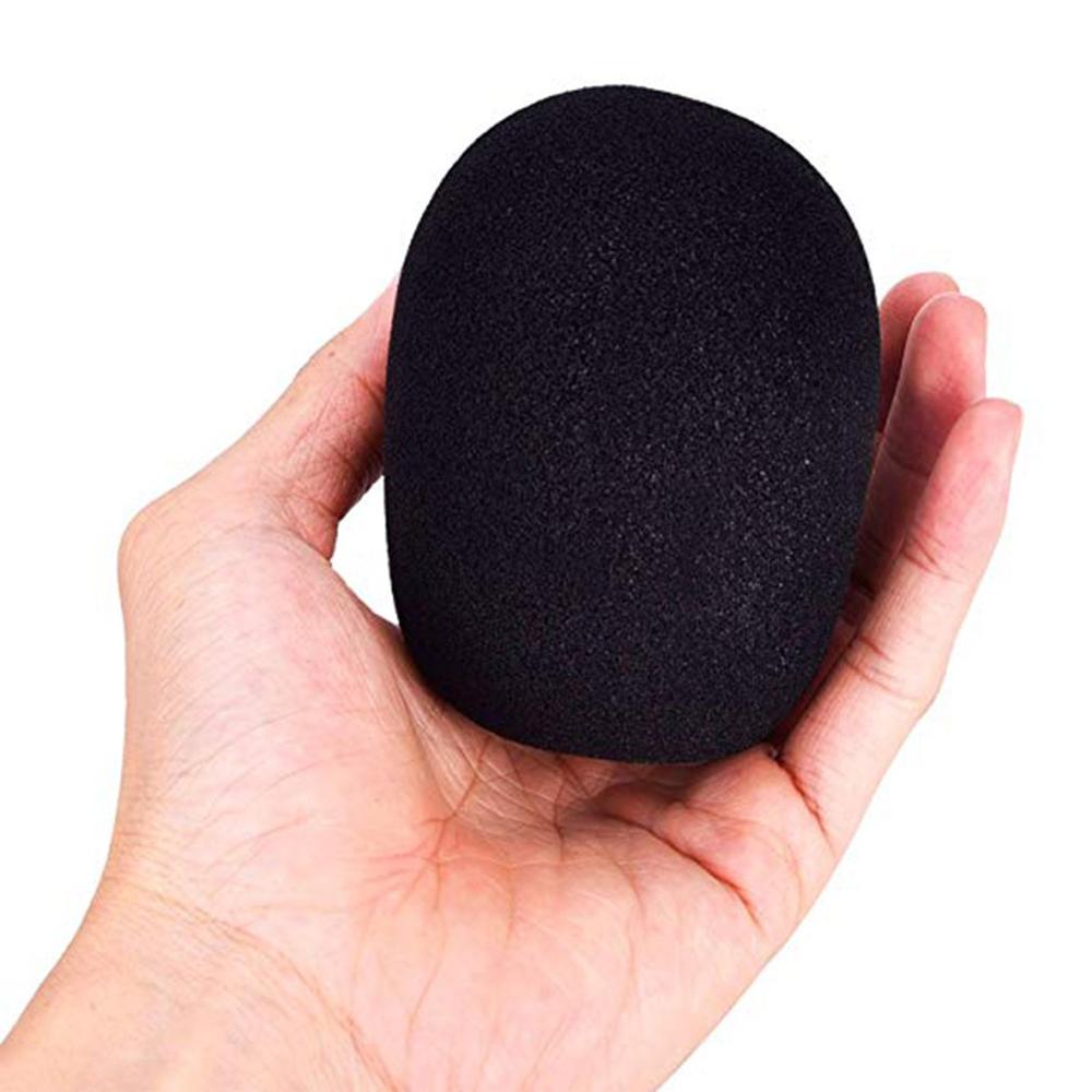1pc microfoon microfoon dikke spons hoes voorruit ktv elastische krimp handige zachte microfoon hoes