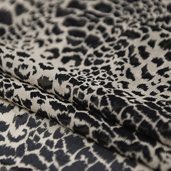 Leopard print pure silk georgette gauze silk fabric 100% silk fabric,SCG620
