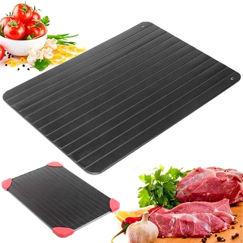 0.2cm Thick Fast Defrosting Tray Thaw Food Meat Fruit Quick Defrosting Plate Board Defrost Kitchen Gadget Tool