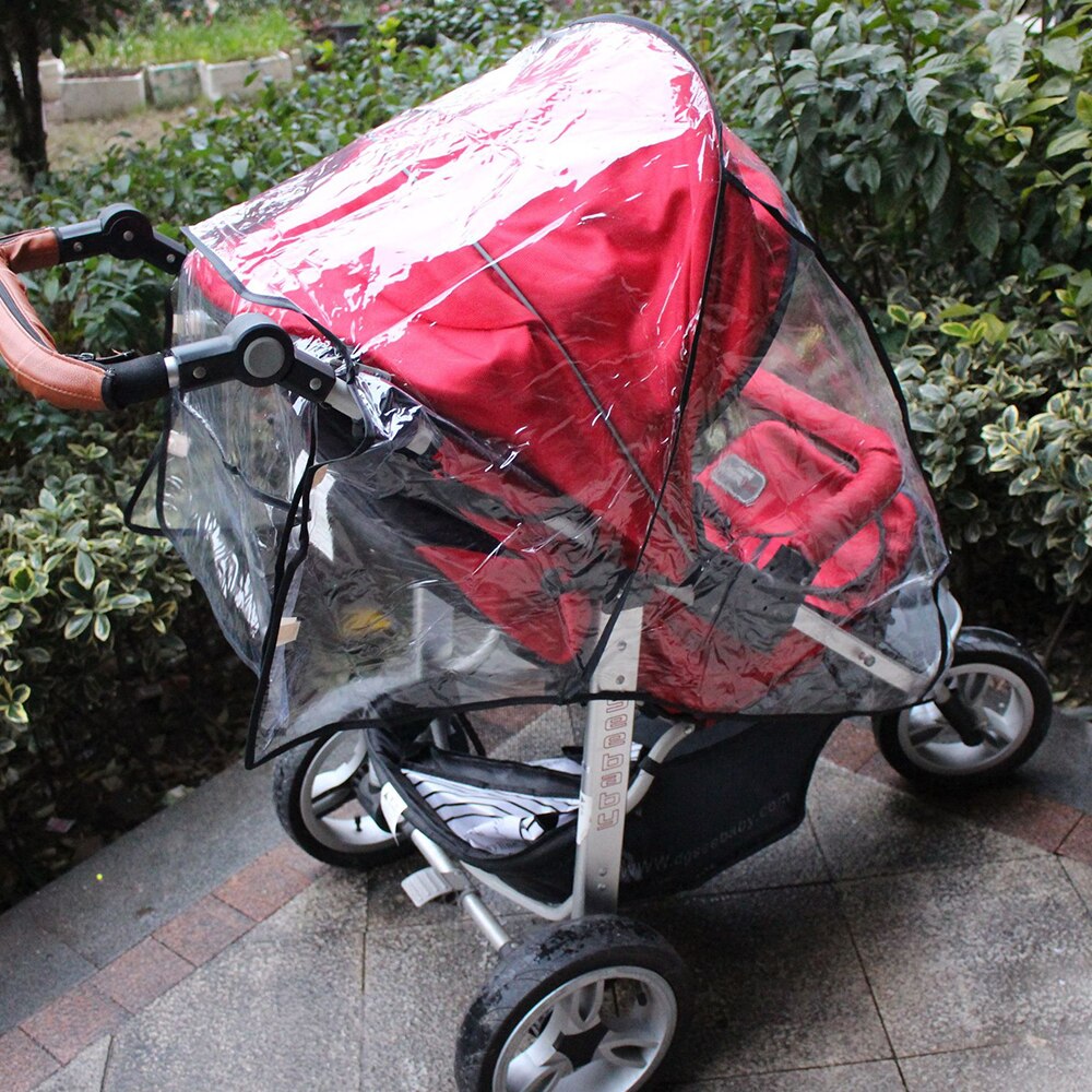 Waterproof baby stroller rain cover universal dust cover raincoat windshield baby stroller accessories