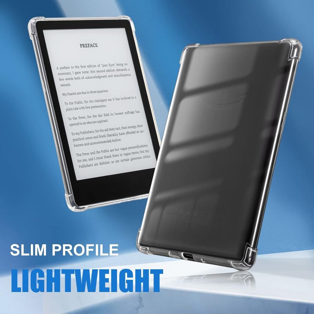 Kindle paperwhite 1/2/3/4/5 skyddande skal tpu silikon bakstycke e-bokläsarfodral 11th generation