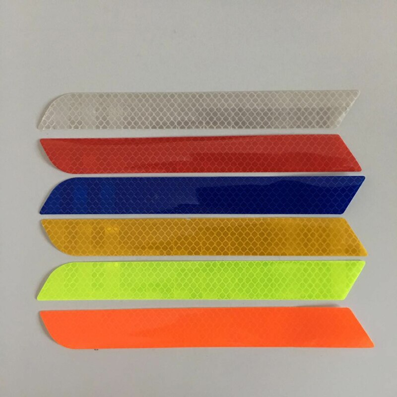 Car Reflective Stickers Safety Reflective Warning Stickers Car Body Rear Bumper Anti-collision Reflective Strip Decoration