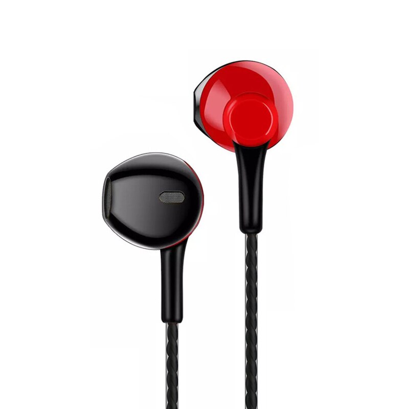 GSDUN G69 in ohr Kopfhörer Lärm abbrechen Headset 3,5mm Verdrahtet Ohrhörer Freihändiger mit Mic Für iphone 6 6s Plus 5s praktisch: rot