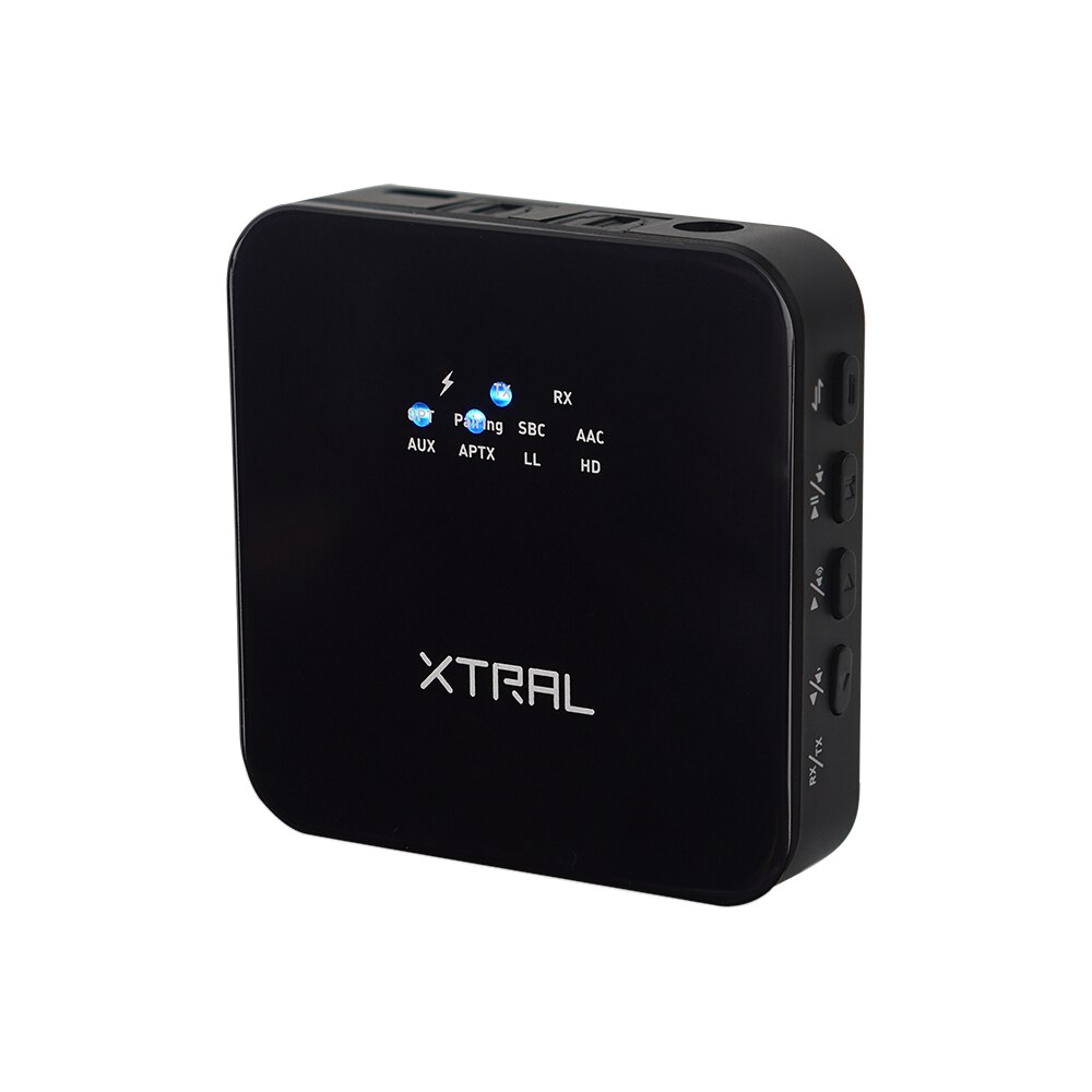 XTRAL Full Screen Bluetooth 5.0 Transmitter and Receiver, 2-in-1 Wireless Bluetooth Adapter, for TV/Home Sound System/Car/Switch