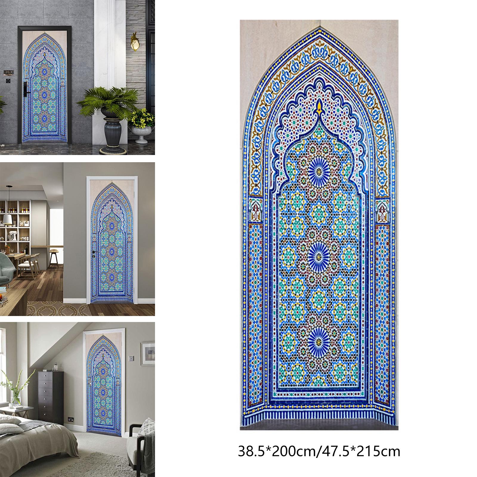 2x Self-Adhesive Door Frame Door Sticker Art Mural for Bedroom Decoration