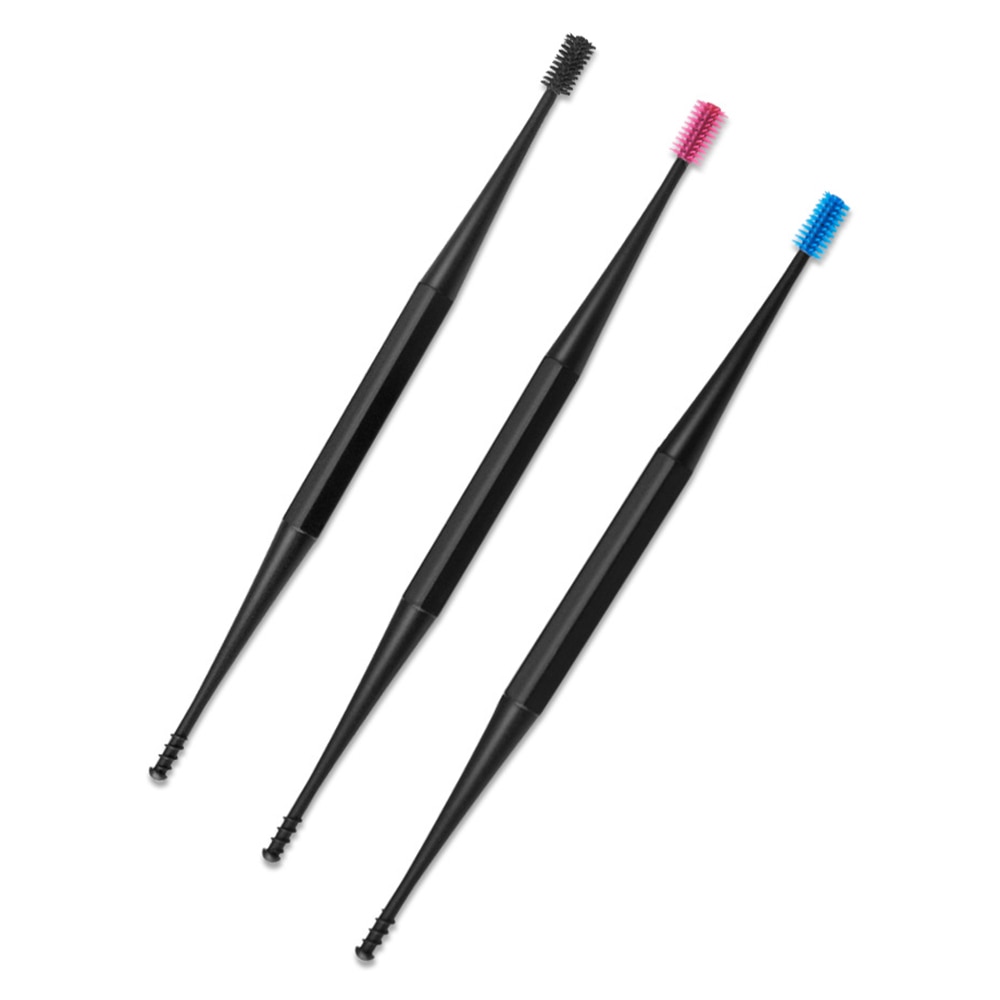 Double-sided Earpick Ear Cleaner Soft Silicone Spiral Rotating Ear Wax Remover Ears Cleaning Massage Tool