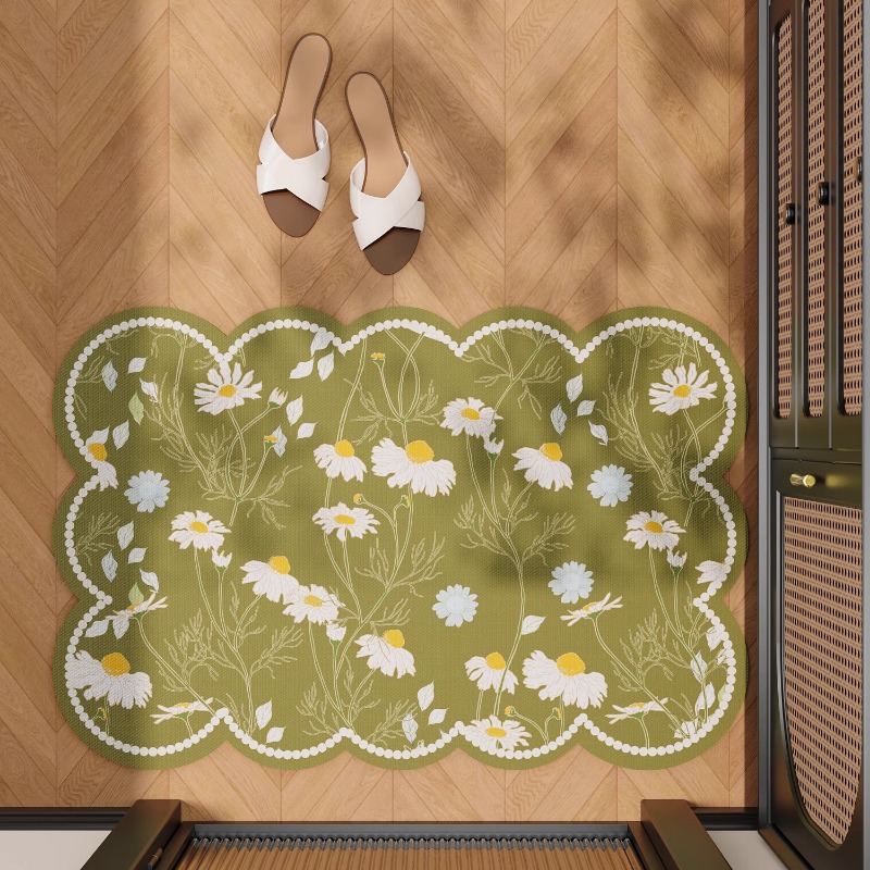 Bathroom floor mat, bathroom doorway, diatomaceous earth absorbent quick drying home floor mat, bathroom non slip carpet: 40x120cm / Red